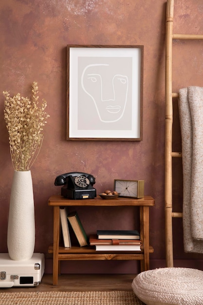 Рамки с вышивками на стене